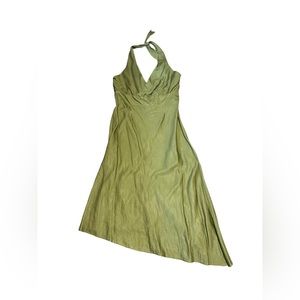 Ashley Stewart Asymmetrical Green Dress